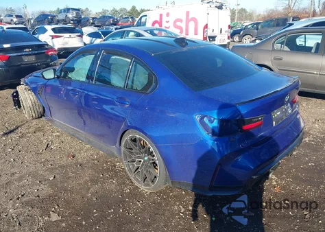 2022 BMW M3 Competition xDrive z USA, uszkodzony, nr VIN WBS43AY02NFM47476